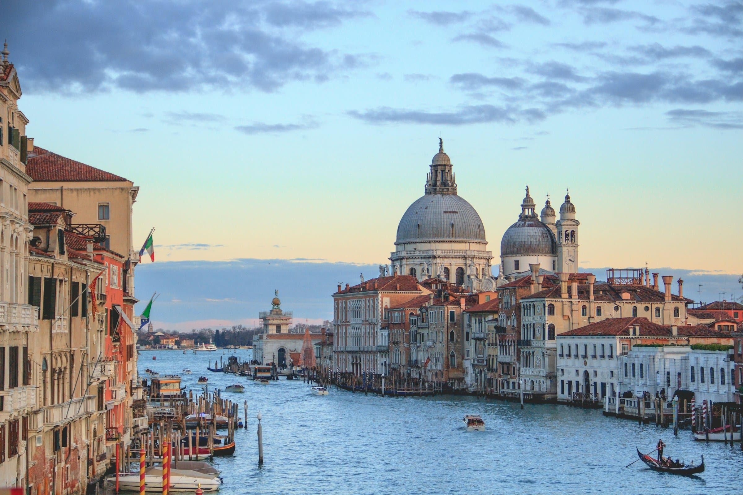The Grand Canal and the Basilica of Santa Maria della Salute, Venice